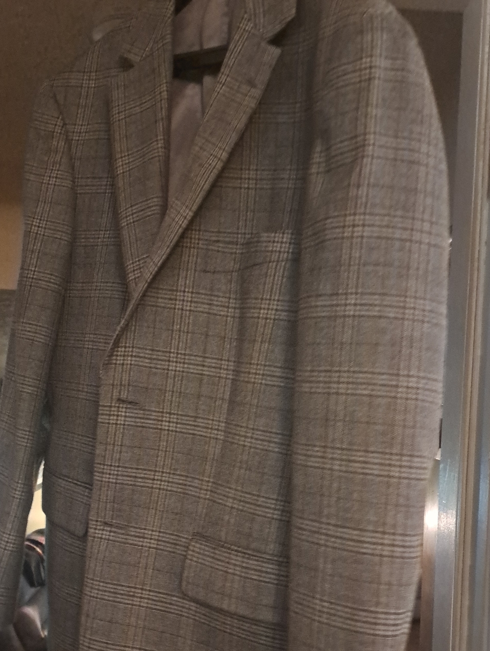 Pronto Uomo Platinum Gray Plaid Sport Coat
